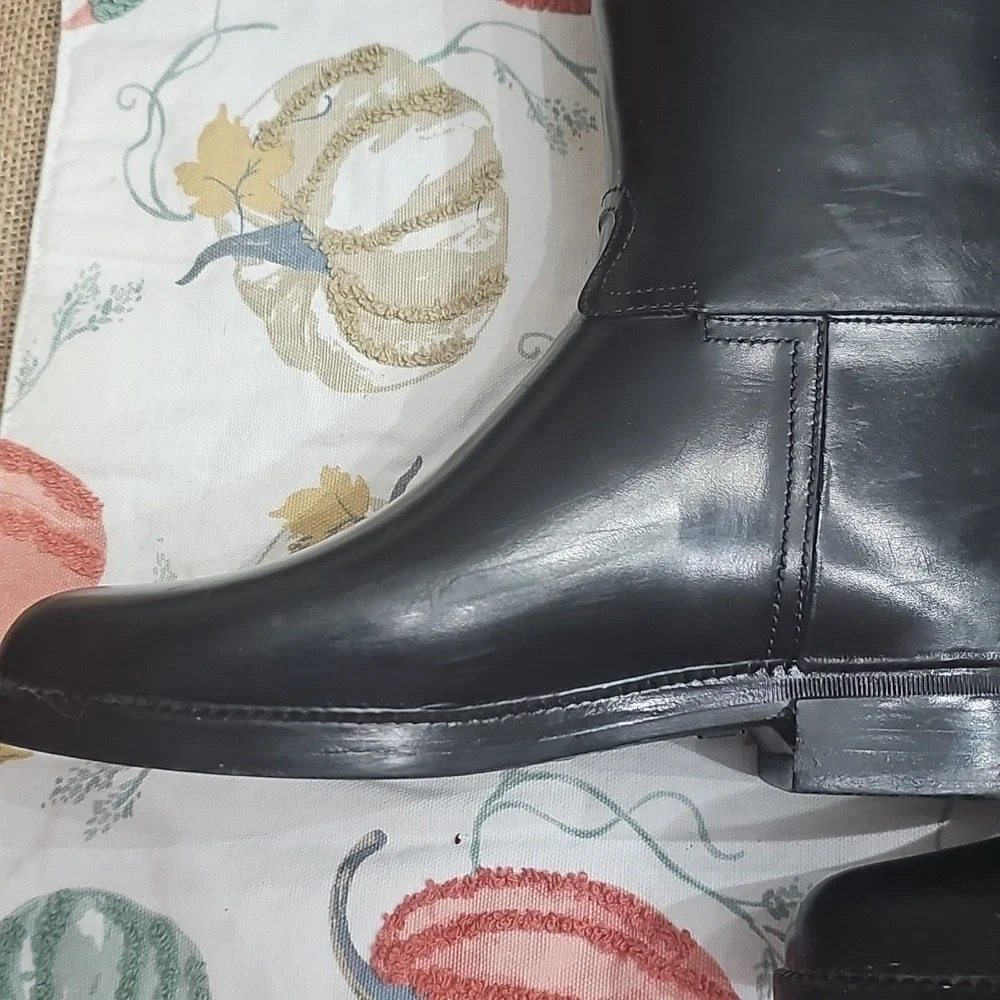 Derby Traditional Style Black Waterproof Lined Muck Boot Womens 4 Western Horses